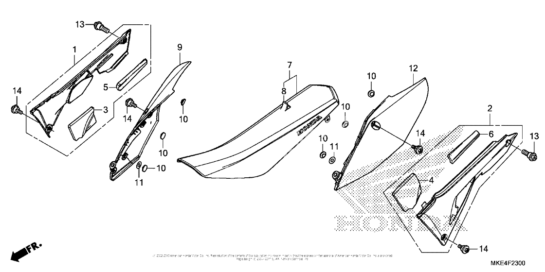 Сиденье & Боковой обтекатель