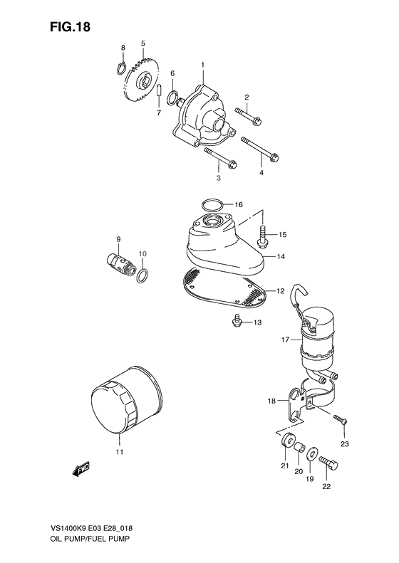 Oil pump - fuel pump