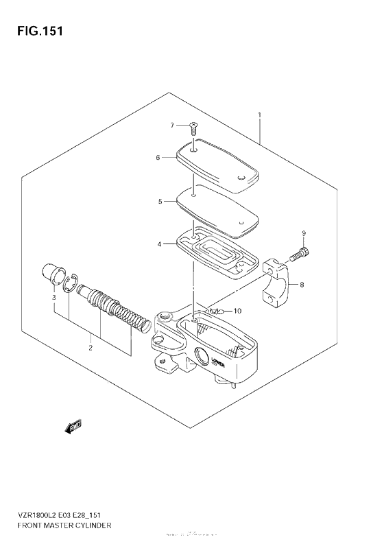 Передний тормозной цилиндр (Vzr1800 L2 E28)