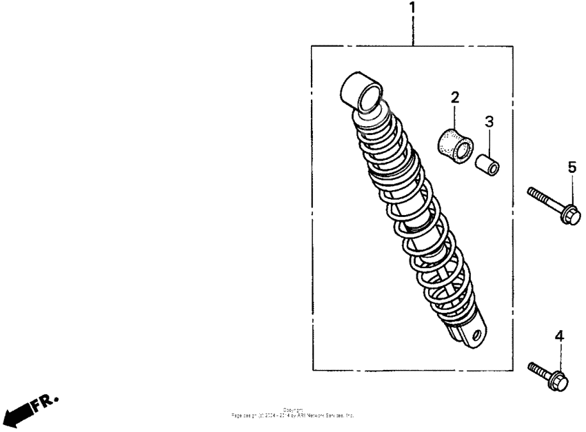 Rear shock absorber