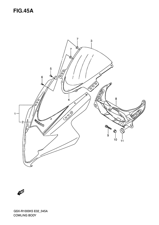 Cowling body              

                  Model k6