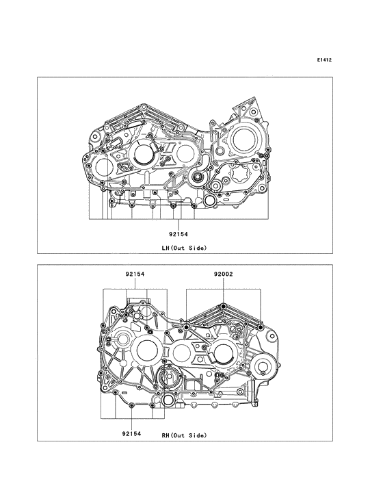 Crankcase bolt pattern