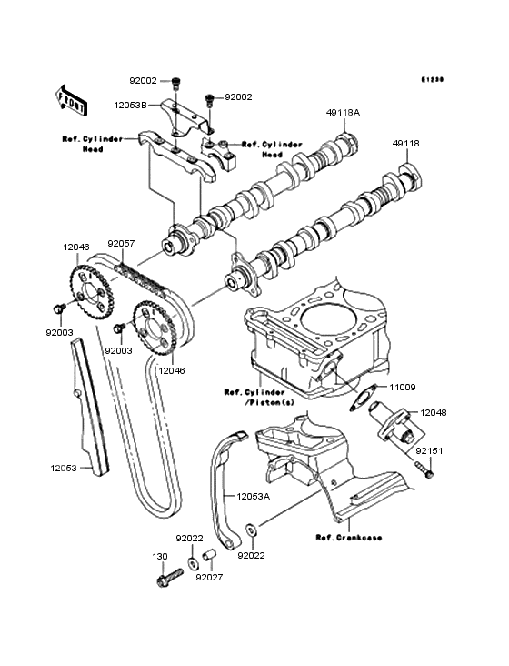 Camshaft/tensioner