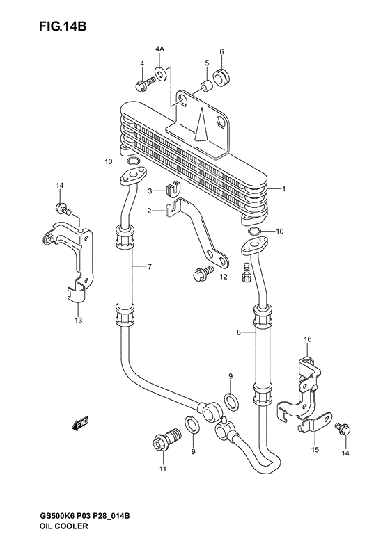 Oil cooler              

                  Gs500f