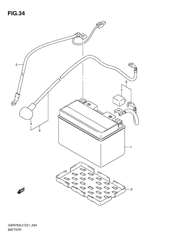 Battery              

                  Gsr750uel2 e21