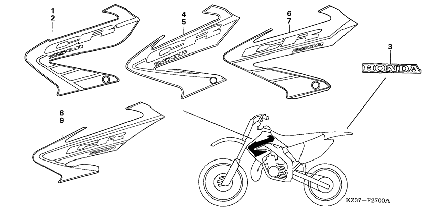 Label read the manual              

                  CR250R2-5