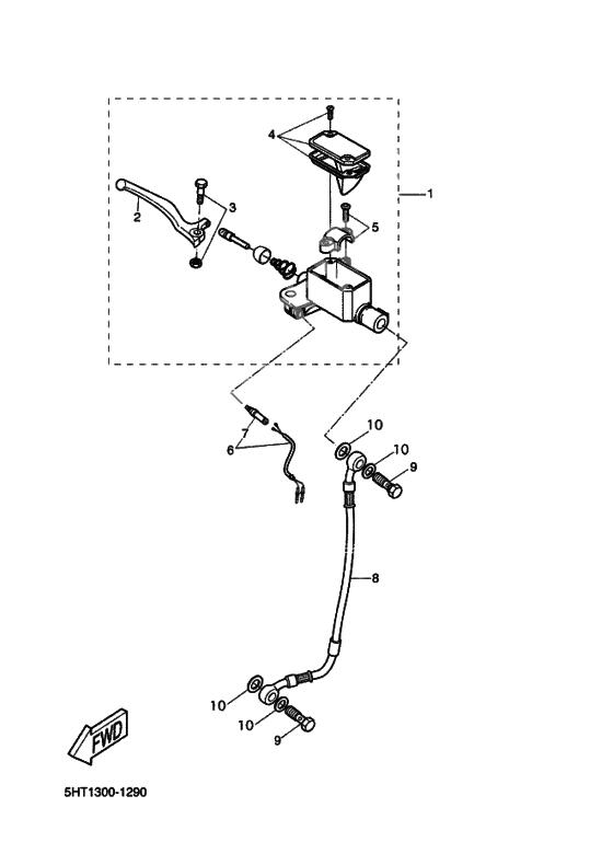 Front master cylinder
