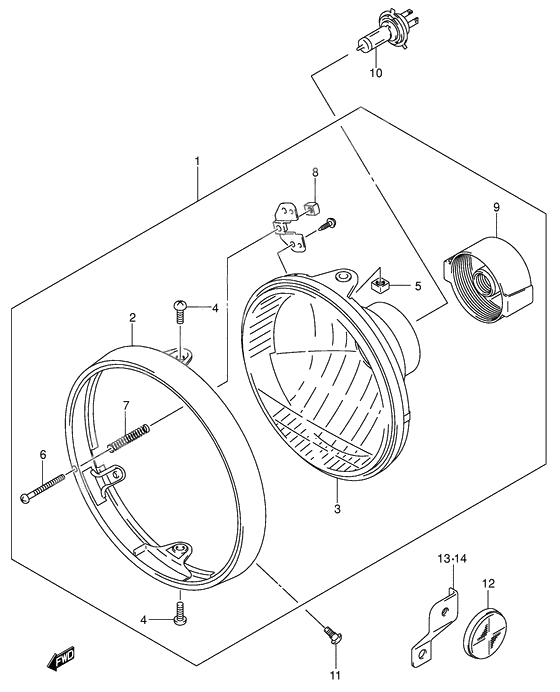 Headlamp              

                  Sv1000 e24