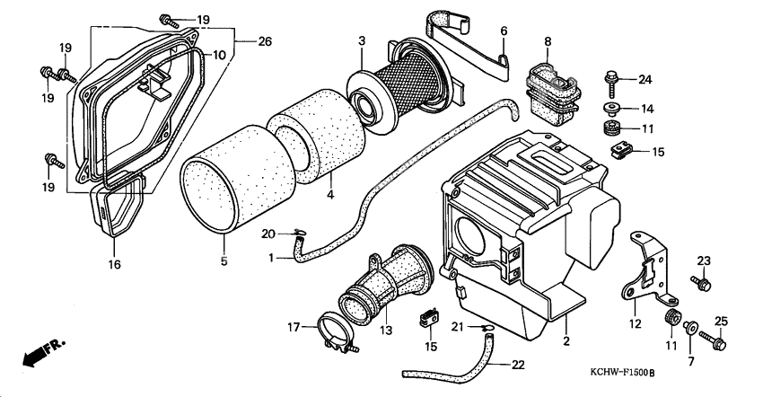 Air cleaner              

                  1