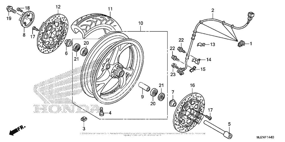 Передние колесо