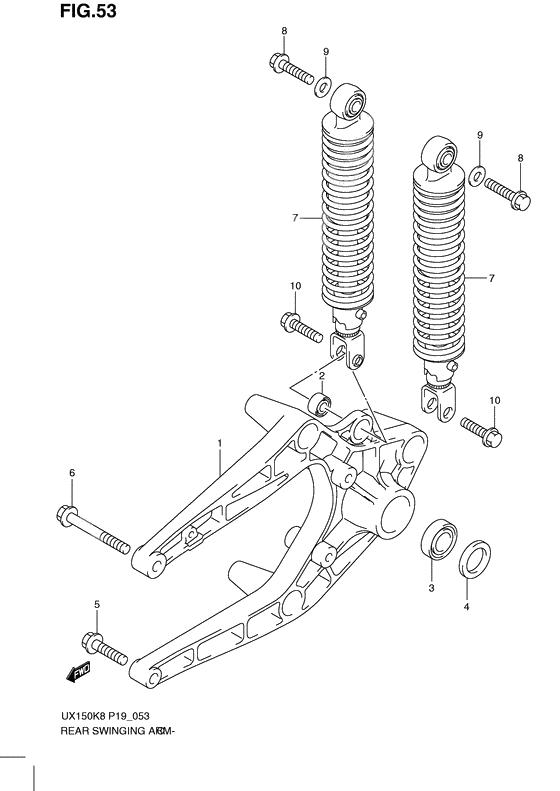 Rear swingingarm