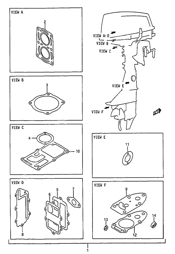 Optiona : gasket set