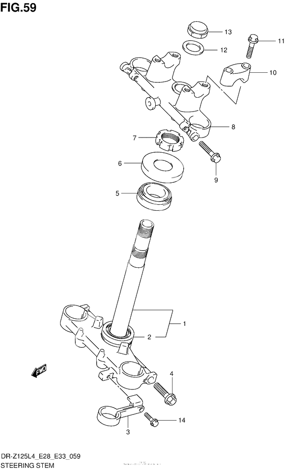 Steering Stem (Dr-Z125L4 E33)