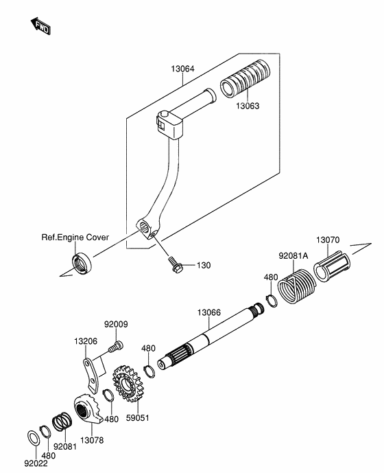 Kickstarter mechanism