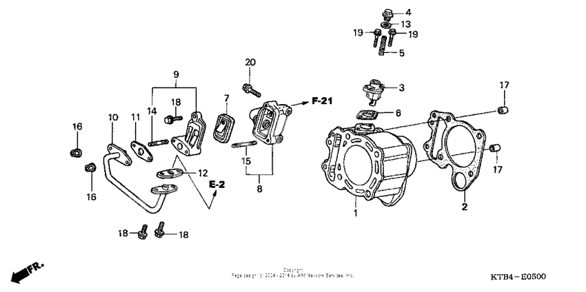Cylinder + reed valve