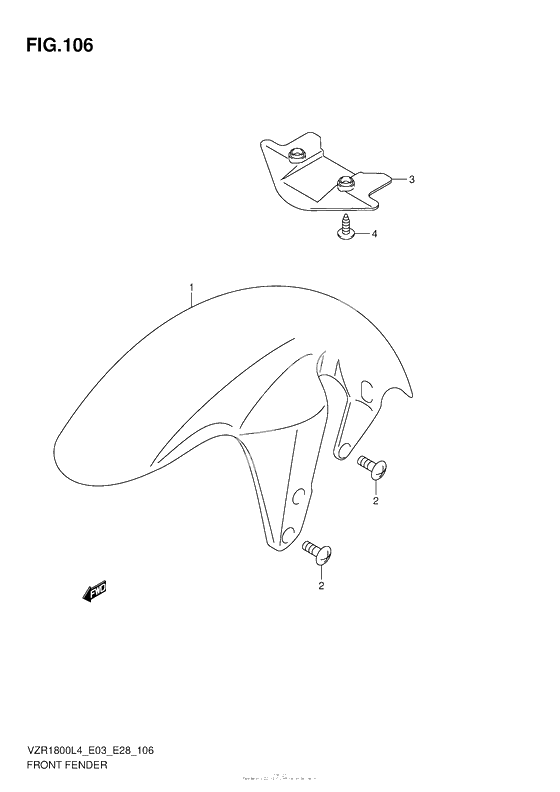 Переднее крыло (Vzr1800L4 E03)