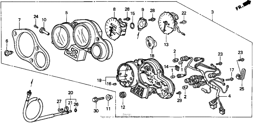 Speedometer + tachometer 93-94