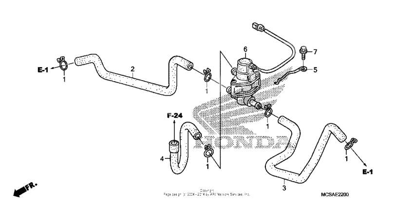 Air injection control valve