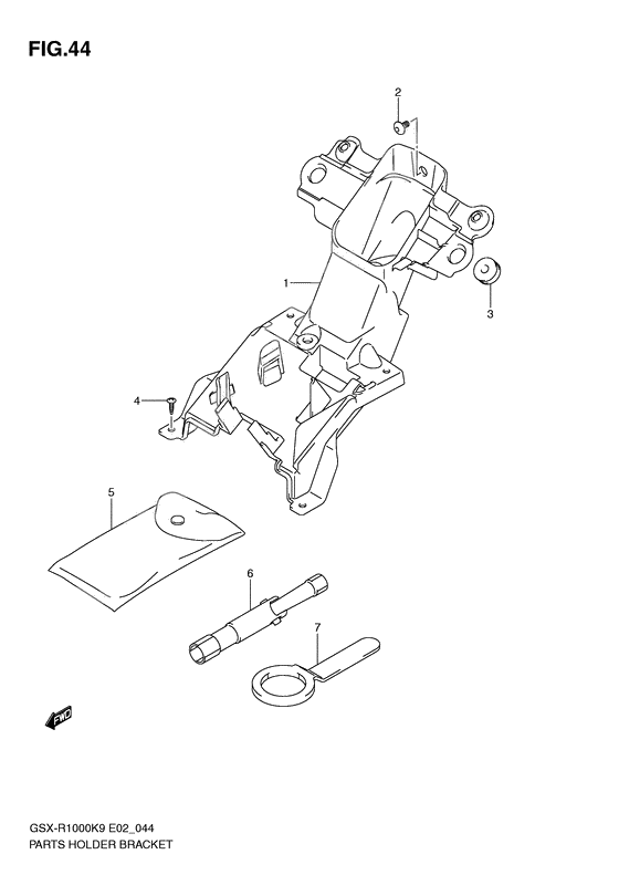 Parts holder bracket