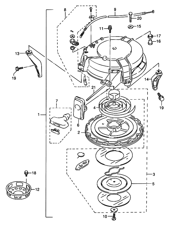 Starter assy recoil