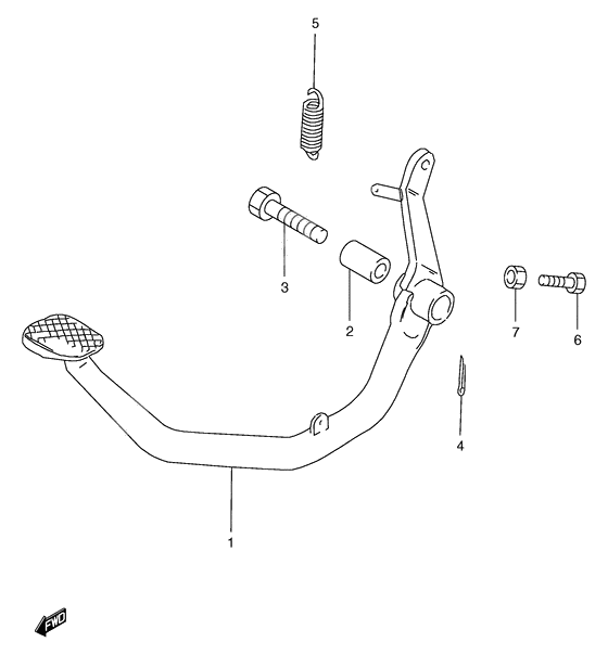 Front brake caliper