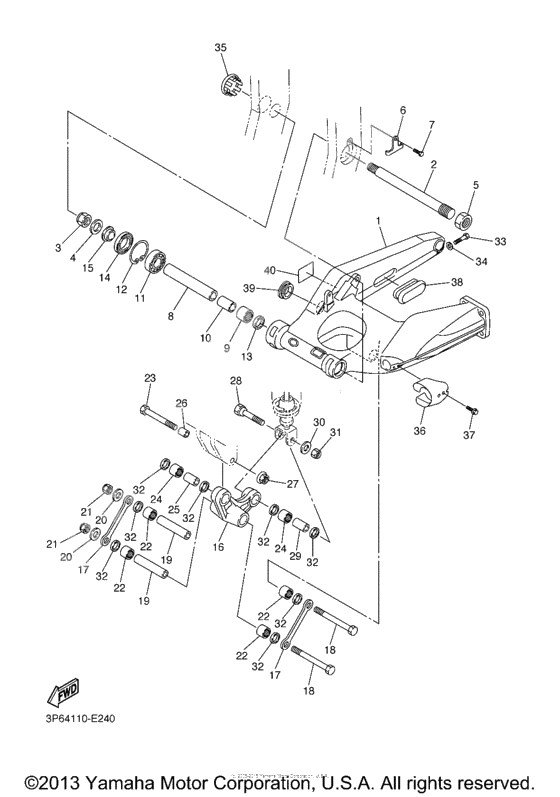 Rear arm