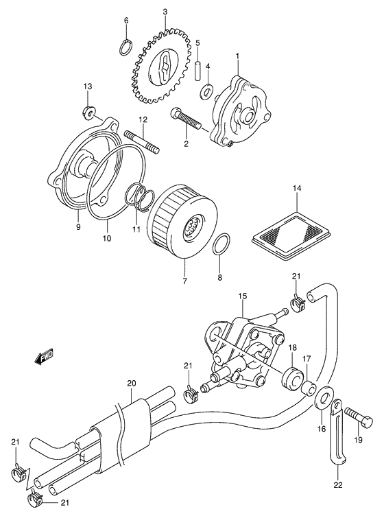 Oil pump/fuel pump