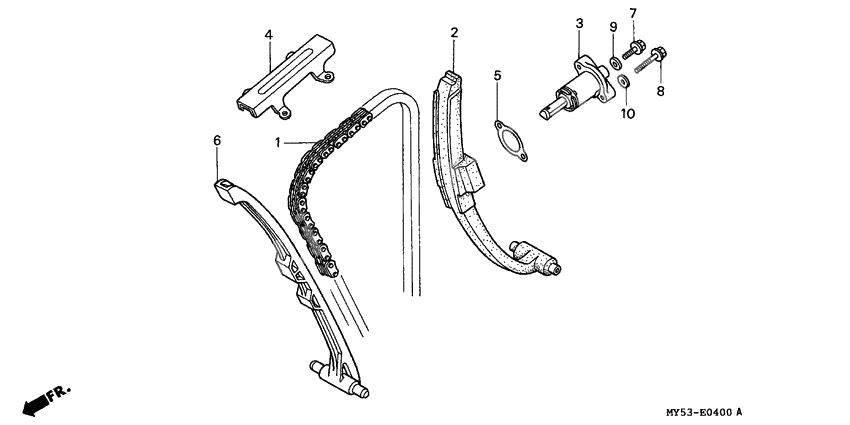Cam chain/tensioner
