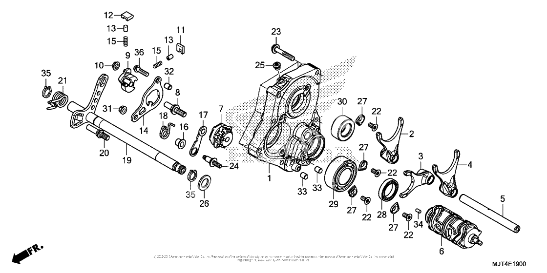 Копирный вал & Вилки & Вал переключения