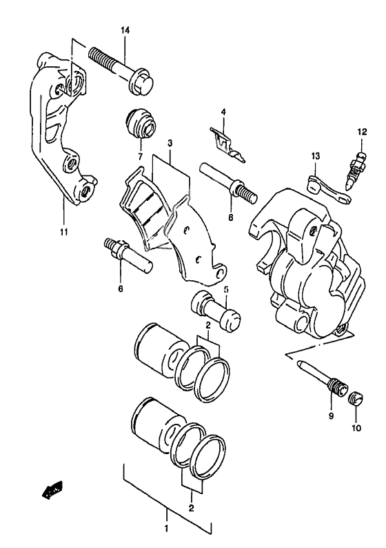 Front caliper