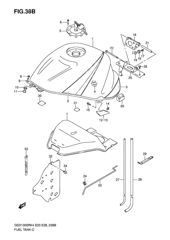 Tank fuel              

                  Gsx1300rk6