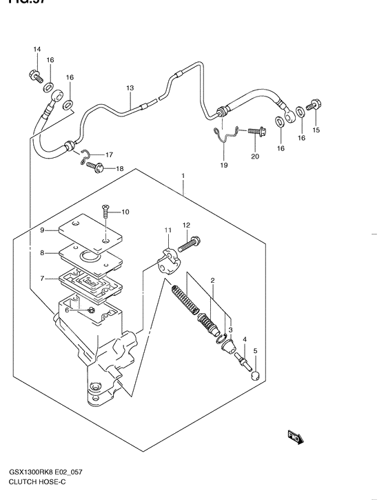 Clutch hose