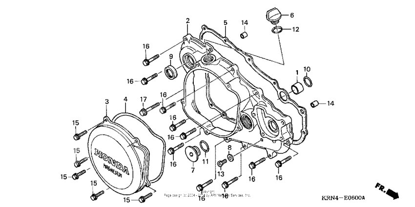 Right crankcase cover