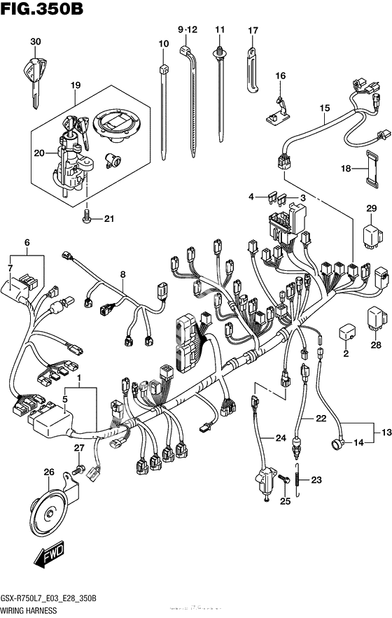 Wiring Harness (Gsx-R750L7 E28)