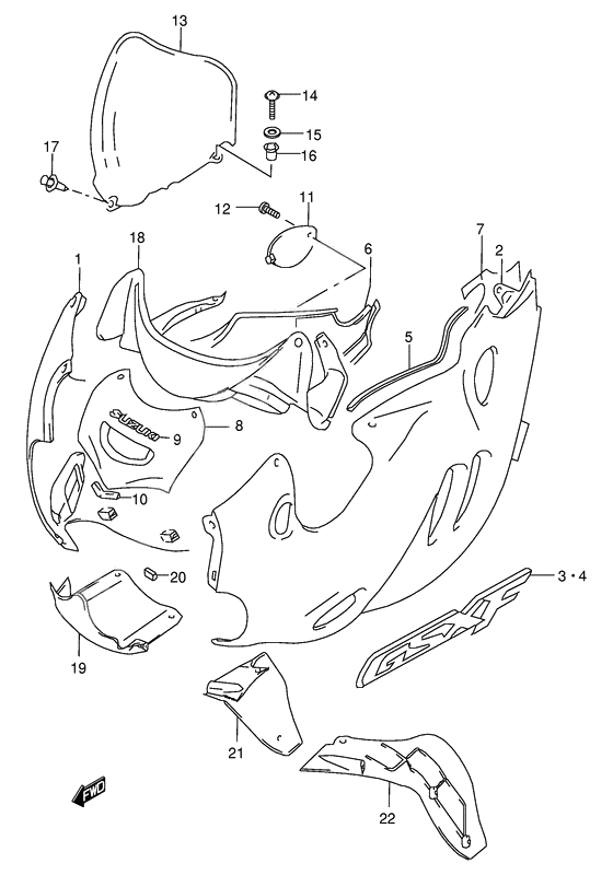 Cowling body              

                  Model x