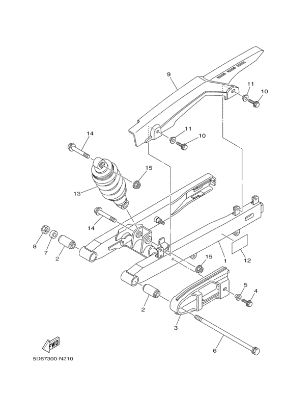 Rear arm