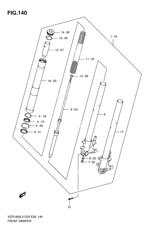 Front damper