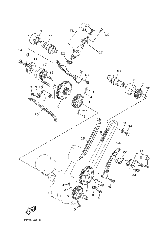 Camshaft. chain