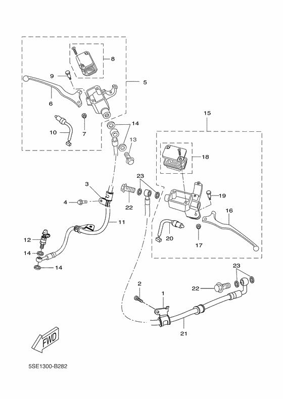 M. cylinder for disk brake