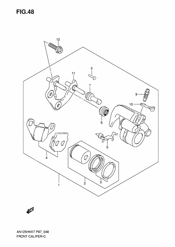 Front caliper