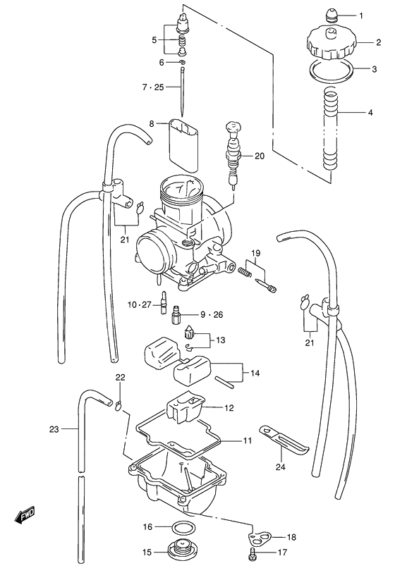 Carburetor assy              

                  Model t
