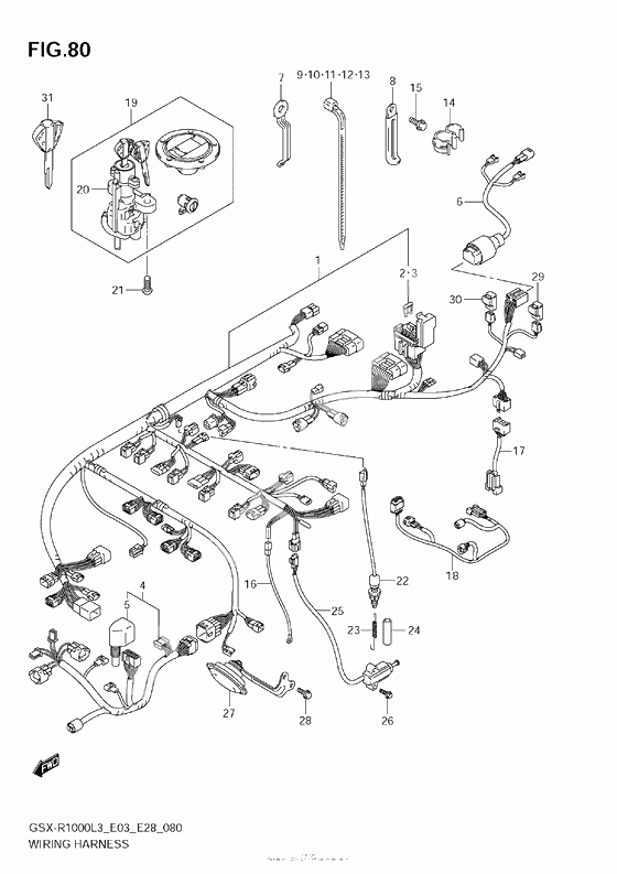 Wiring Harness (Gsx-R1000L3 E28)