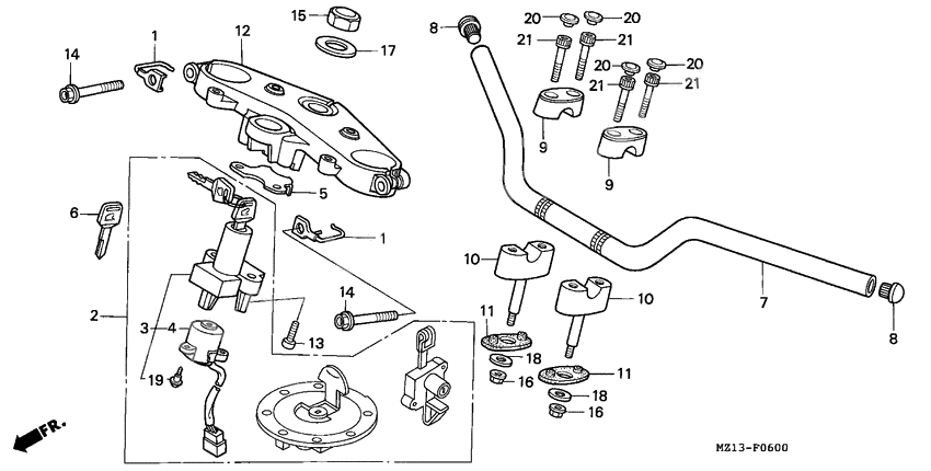 Handle pipe/top bridge
