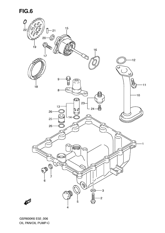 Oil pan - oil pump