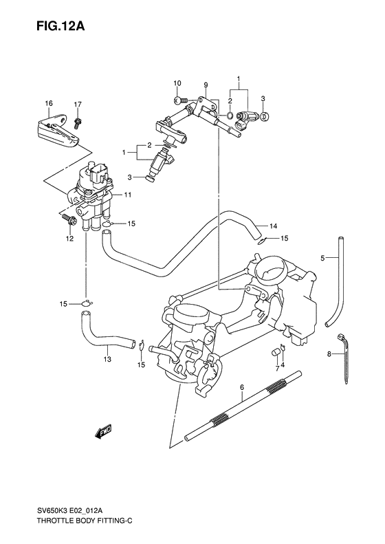 Throttle body fitting              

                  Model k7