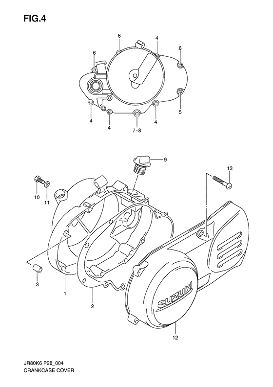 Crankcase cover ass`y (v