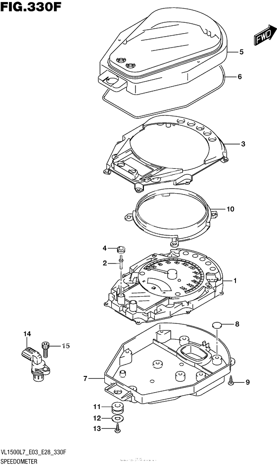 Speedometer (Vl1500Tl7 E28)