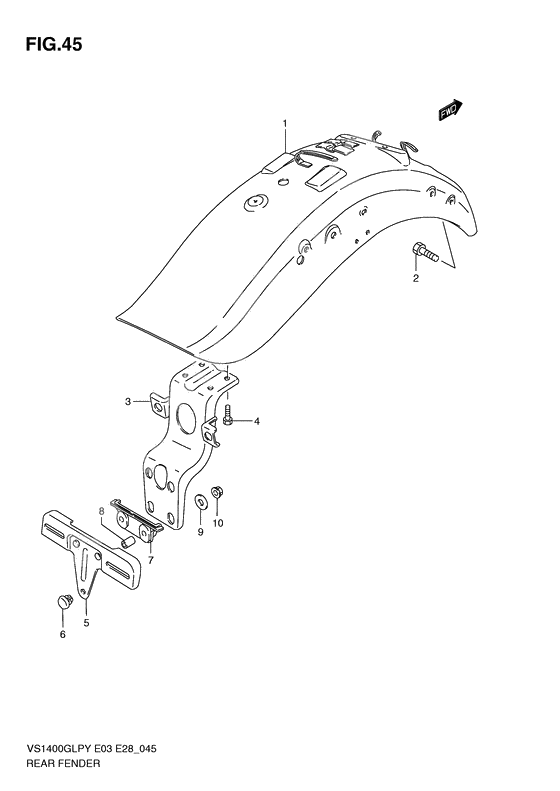 Rear fender              

                  Model t