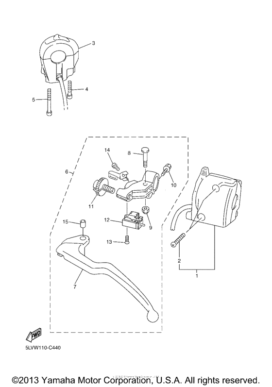 Handle switch lever