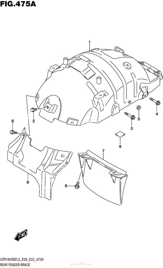 Задний подкрылок